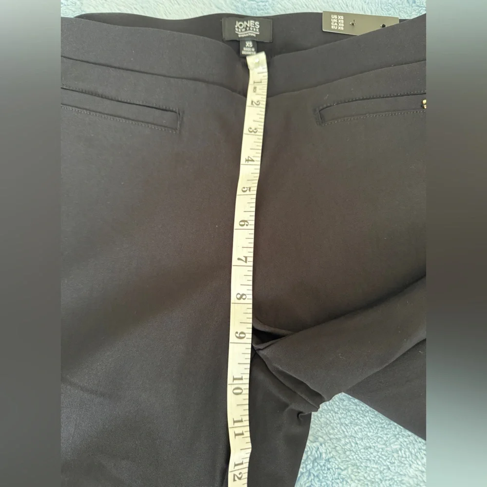 NWT Jones New York Women's Black Slim Ankle Pull On Pants Size XS 29 Inseam - Picture 4 of 16